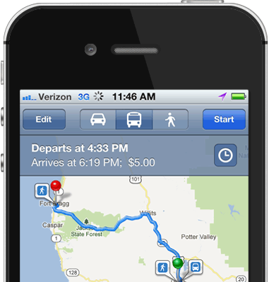 iPhone-Google Maps